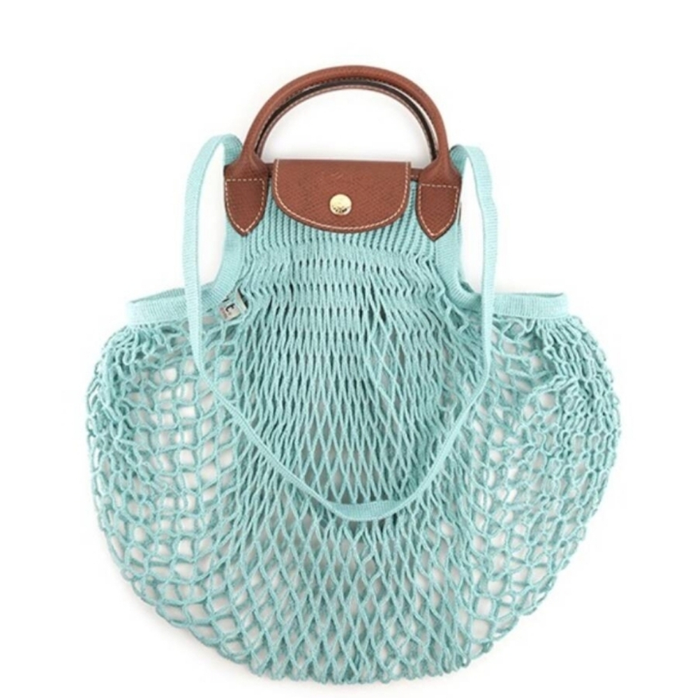 NWT longchamp Le Pliage L Filet Mesh Shoulder Bag